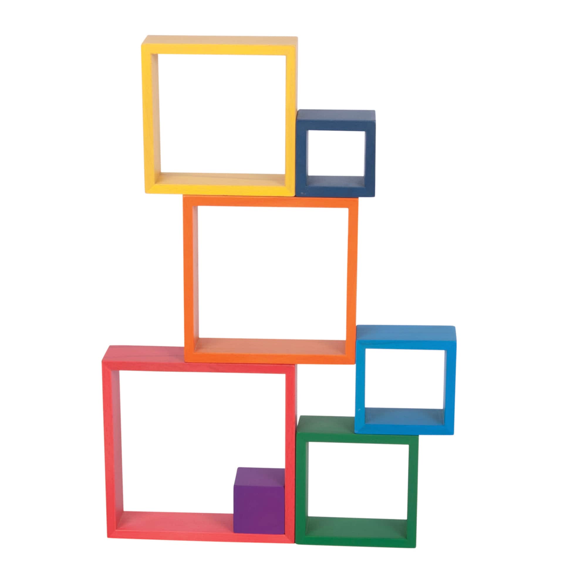 TickiT® Wooden Rainbow Architect Squares